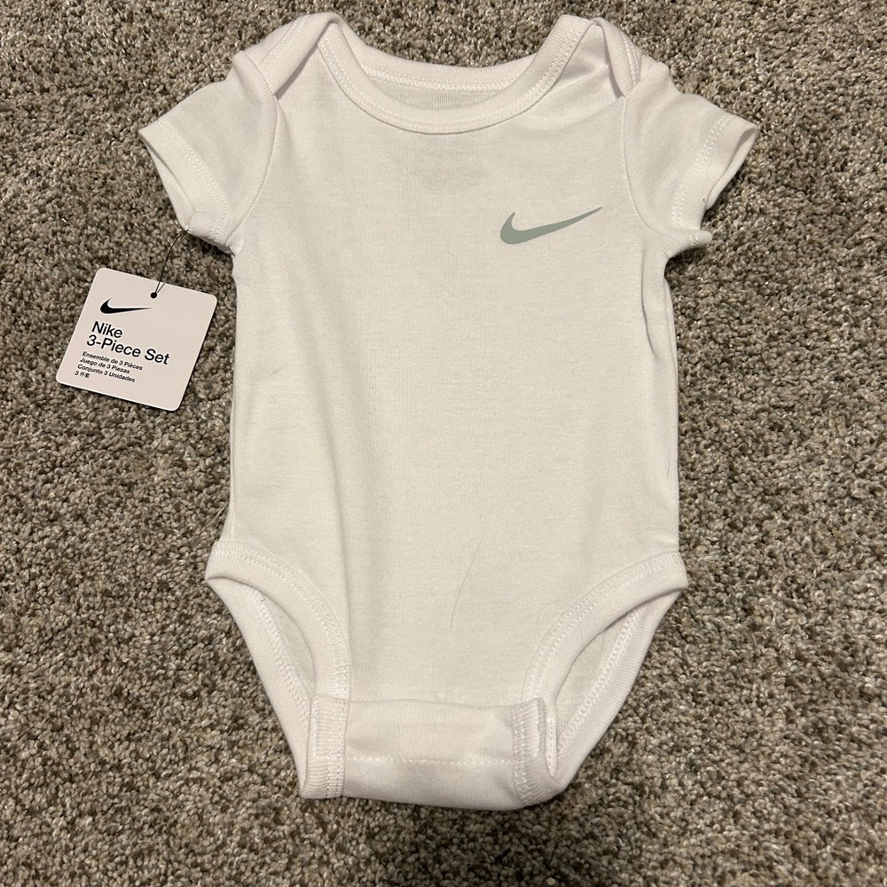 Nike White Bodysuit Soft Cotton One Piece